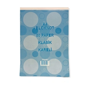ALTINYILDIZ KARTON KAPAK  A4  BLOKNOT KARELİ 80YP