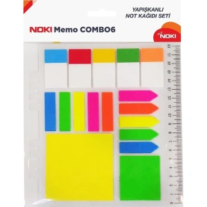 NOKI 12706 MEMO COMBO6 YAPIŞKANLI NOT KAĞIDI SETİ