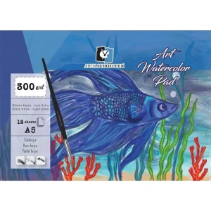 ALEX A5 SULUBOYA DEFTERİ 300GR.12YP. ÜSTTEN KAPAKLI WATERCOLOR PAD ALX-0885