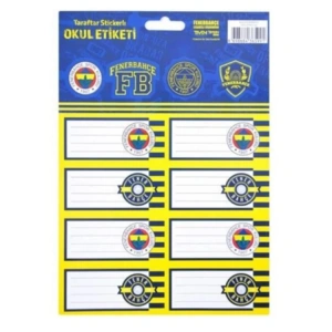 TMN FENERBAHÇE STICKERLI OKUL ETİKETİ 3 YP - 463639
