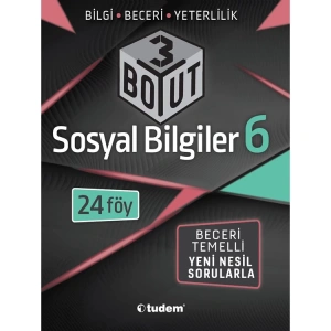 TUDEM 6.SINIF SOSYAL BİLGİLER 3 BOYUT YENİ NESİL SORULARLA