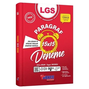 ANKARA YAYINLARI 8. SINIF TÜRKÇE KULUBÜ PARAGRAF 15x15 DENEME