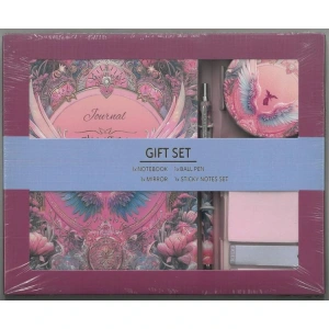 VICTORIAS JOURNALS 124-2074 SERT KAPAK 13x18cm 100 GR. 128 SAYFA DEFTER+AYNA+KALEM+POST IT - KUTULU SET