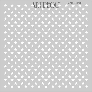 ARTDECO STENCİL 30X30CM YILDIZLAR 133