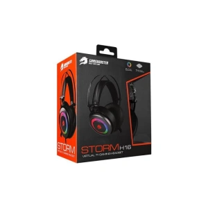 GAMEBOOSTER H16 STORM 5 RENK LED AYDINLATMALI 7.1 GRİ OYUNCU KULAKLIĞI