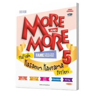 KURMAY 5. SINIF MORE & MORE HAFTALIK KAZANIM KAVRAMA FÖYLERİ 40 FÖY