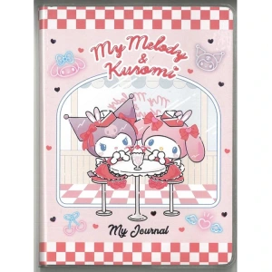 VICTORIAS JOURNALS 525-2003 MİNİ JOURNAL MY MELODY & KUROMİ A6 80 GR. PVC KILIFLI KARTON KAPAK 128 SAYFA ÇİZGİLİ NOT DEFTER