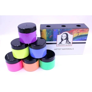 MONA LİSA MA125-X6-4 AKRİLİK BOYA SET 125ml.6 RENK NEON RENKLER