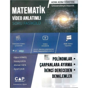 ÇAP YAYINLARI MATEMATİK POLİNOMLAR ÇARPANLARA AYIRMA İKİNCİ DERECEDEN DENKLEMLER