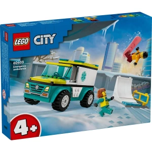 LEGO CITY 60403  ACİL AMBULANSI VE SNOWBOARDCU 79 PARÇA