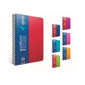 GIPTA UNIFORM SPİRALLİ PP KAPAK A4 300 YP. 5+5 AYRAÇLI DEFTER