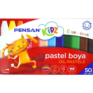 PENSAN KİDZ PASTEL BOYA 12 RENK -PE98060PB12R