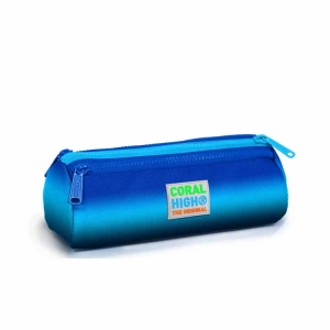 CORAL HIGH 22045 KIDS LACİVERT MAVİ RENK GEÇİŞLİ ÜÇ BÖLMELİ KALEM ÇANTASI