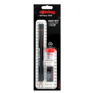 ROTRING SINAV SETİ (2B KALEM+KALEMTRAŞ+SİLGİ)