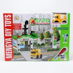 BİRCAN B8573-MY3103 KUTULU PİLLİ  BENZİN İSTASYONU