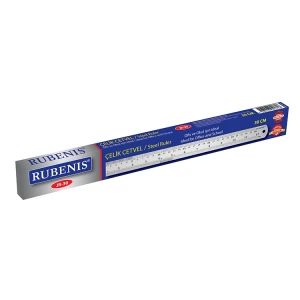 RUBENİS JR-30 ÇELİK CETVEL 30 CM.