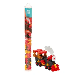 PLUS-PLUS 4285 TRAIN MİNİ MİX BLOK PUZZLE YAPI SETİ 100 PARÇA TÜP
