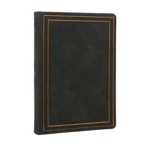 VICTORIAS JOURNALS 123-9108 VINTAGE OLD BOOK 14x20cm 80gr.160YP. ÇİZGİSİZ DEFTER MAT SİYAH