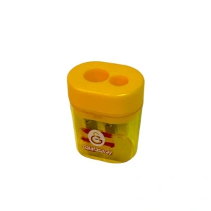 TMN 581974 GALATASARAY ÇİFT BIÇAKLI (GÖZLÜ) HAZNELİ OVAL KALEMTRAŞ - TEKLİ