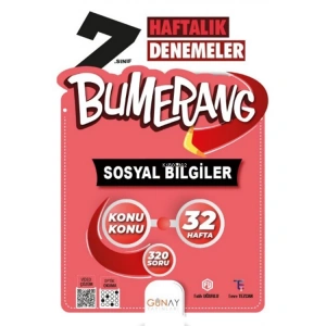 GÜNAY 7. SINIF BUMERANG 32 HAFTALIK SOSYAL BİLGİLER DENEMELERİ