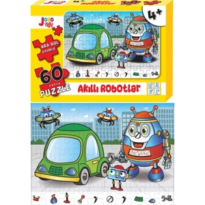 JOHO TOYS PUZZLE YAPBOZ AKILLI ROBOTLAR 48x34cm 60 PARÇA