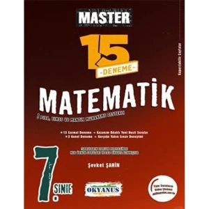 OKYANUS 7. SINIF MASTER MATEMATİK 15 DENEME