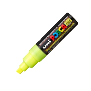 UNİ POSCA SU BAZLI POSTER MARKER PC-8K 8.0 FOSFORLU SARI