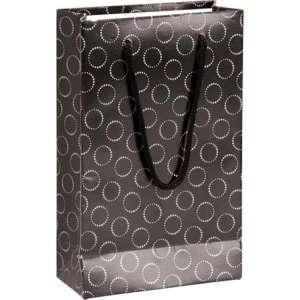 KİKAJOY İP SAPLI 11x5x16  HEDİYELİK KARTON ÇANTA SİYAH