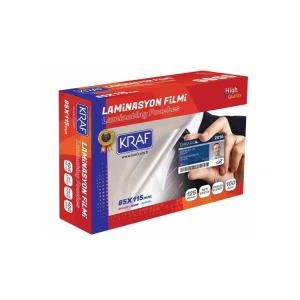 KRAF LAMİNASYON FİLMİ PARLAK 85X115mm 125 MİC 100LÜ 2128