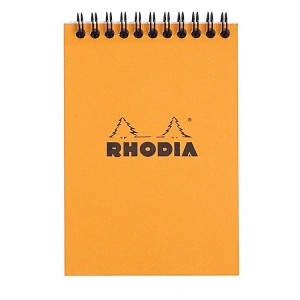 RHODIA RT16500 148x210mm A-5 KARELİ SPİRALLİ BLOKNOT TURUNCU KAPAK 80 YP.