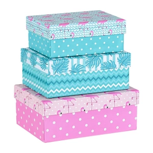 MİKRO MBX-4225-B FLAMİNGO DİKDÖRTGEN HEDİYE KUTUSU 160x230x90 mm - TEKLİ