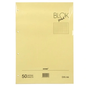 BAYINDIR A4 SARI KOLEJ YEDEĞİ KARELİ 50YP.