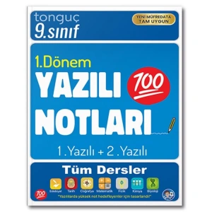 TONGUÇ 9. SINIF 1.DÖNEM YAZILI NOTLARI 1. VE 2. YAZILI