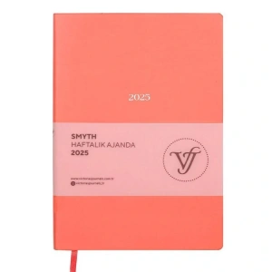 VICTORIAS JOURNALS 124-1422 14X20,5 SMYTH HAFTALIK AJANDA A5 - ŞEFTALİ RENGİ