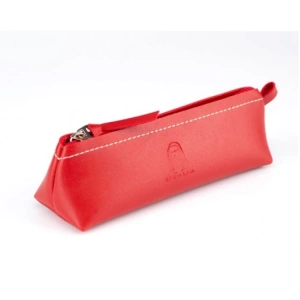 SÜDOR KN14-09 MONALİSA DERİ TRIBAG TEK GÖZLÜ KALEM ÇANTASI - KIRMIZI