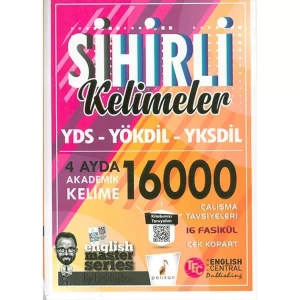 PELİKAN YDS- YÖKDİL- YKSDİL SİHİRLİ KELİMELER 4 AYDA 1600 AKADEMİK KELİME ÇEK KOPART 16 FASİKÜL