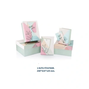 GIPTA MADERA DİKDÖRTGEN HEDİYE KUTUSU BX2800 E NO:5 230X315X125 mm - TEKLİ