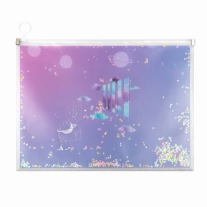 SÜDOR SB32  A4 DESENLİ FERMUARLI DOSYA PULLU