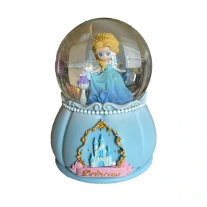 CEREN HDY0426 ORTA BOY HEDİYELİK MÜZİKLİ IŞIKLI KAR ATAN KAR KÜRESİ (PİLLİ) PRINCESS