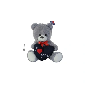 HALLEY PELUŞ PL62548 I LOVE YOU KALPLİ AYI 60 CM.