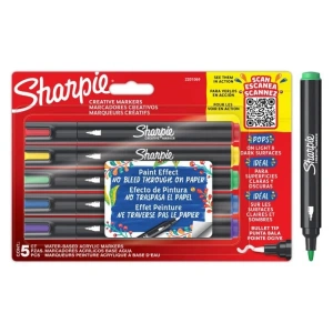 SHARPİE 2201069 CREATIVE AKRİLİK MARKER YUVARLAK UÇ SET 5Lİ