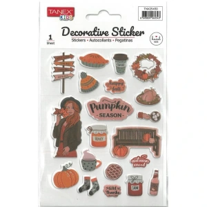 TANEX KIDS TNX-25430 DEKORATİF ETİKETLER - PUFFY BAL KABAĞI SERİSİ STICKER - TEKLİ