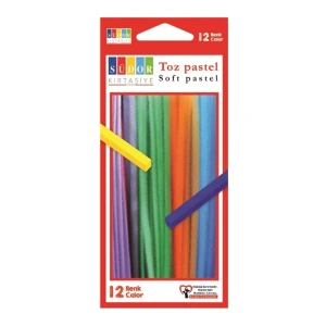 SÜDOR BS97 TOZ PASTEL BOYA 12Lİ