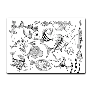 AKADEMİ ÇOCUK - FUNNY MAT - BALIK SÜRÜSÜ  48x33,5cm