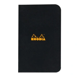 RHODIA RD119152 75x120mm KARELİ DEFTER KARIŞIK RENK (TURUNCU+SİYAH) KAPAK 24 YP.