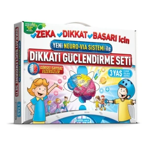 YENİ NEURO VIA SİSTEMİ İLE DİKKAT GÜÇLENDİRME SETİ 3 YAŞ (3 KİTAP)