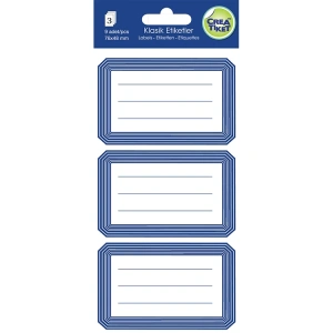 CREA ETİKET - 1267 KLASİK ETİKET MAVİ 3LÜ (9)