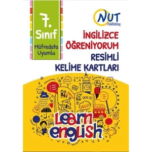 NUT PUBLISHING 7. SINIF İNGİLİZCE ÖĞRENİYORUM RESİMLİ KELİME KARTLARI