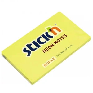 GIPTA STICKN 76X127 NEON SARI YAPIŞKANLI NOTLUK 100 YP.