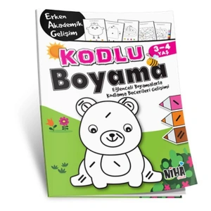 KODLU BOYAMA - EĞLENCELİ BOYAMALARLA KODLAMA BECERİLERİ GELİŞİMİ 3-4 YAŞ
